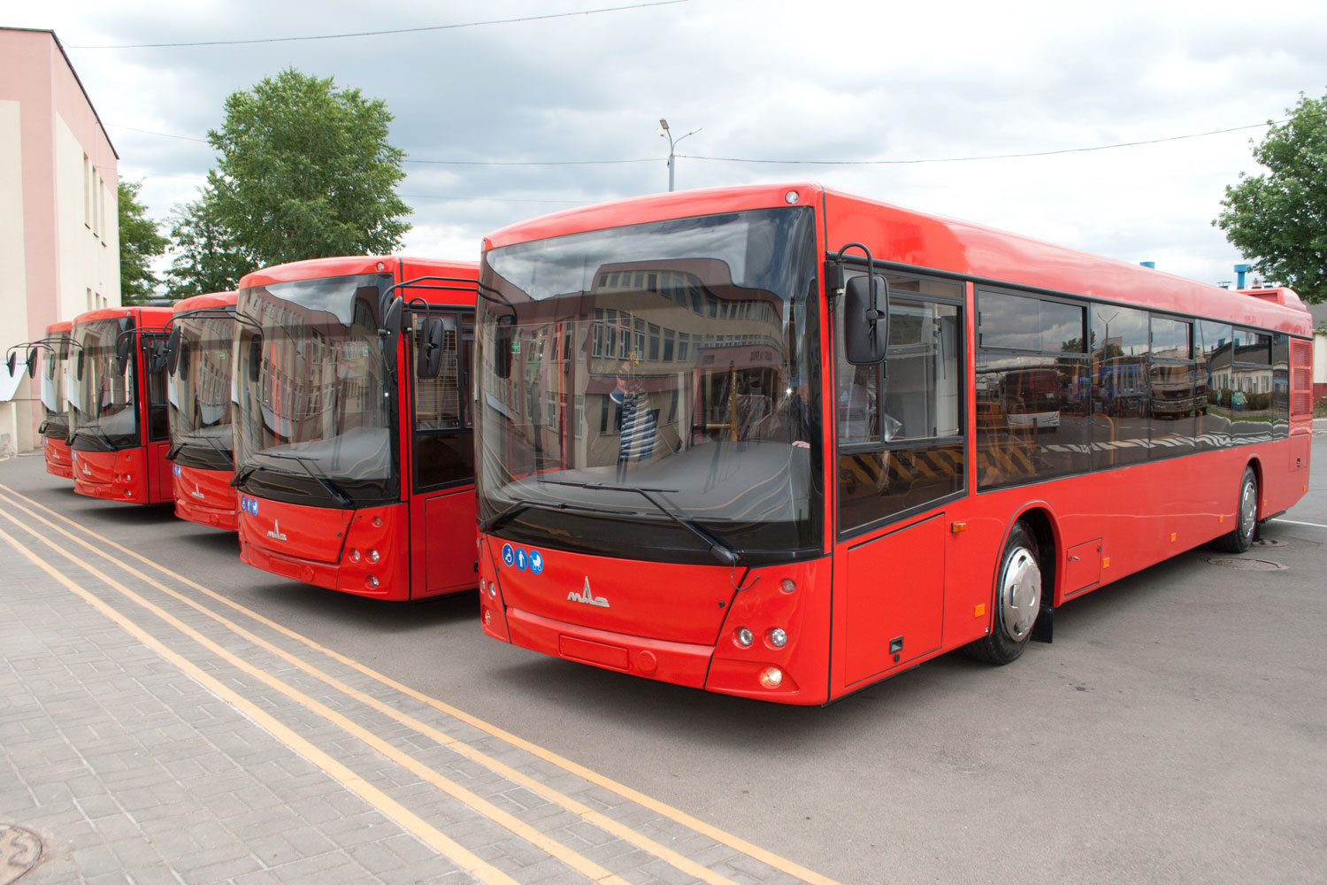МАЗ поставил крупную партию автобусов в Казань